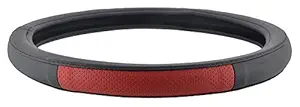 Hi Art ExtraGrip1008 Black and Red Car Steering Wheel Cover for Tata Tigor