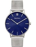Byron Bond Mark 3 Herren-Armbanduhr - Minimalistisch Klassisch und Wasserdicht - Dünnes 41 mm-Gehäuse - Business-Armbanduhr