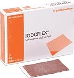Smith & Nephew Iodoflex Cadexomer Iodine Pad 5 Gram Pads 4Cm X 6Cm 5/Pk Box