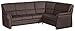 Produktbild CAVADORE Ecksofa Klariza mit Ottomane Rechts/Großes L-Form Sofa in Lederoptik und Modernem Design / 264 x 102 x 214 / Federkern/Kunstleder Braun