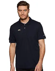 NIVIA - - Step Out & Play 7183 Polyester Ray-4 Polo T-Shirt, L (Navy)