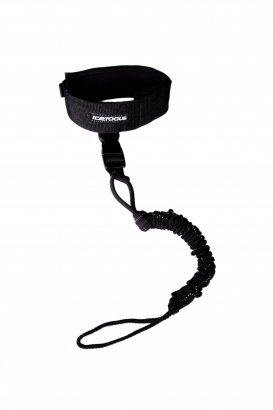 Icetools Twist Leash Laisse Elastique pour Snowboard Mixte Adulte, Noir, Taille Unique