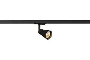 SLV 1-Phase AVO/Spotlight, LED spot, Ceiling, Track System, Interior Lighting / GU10 50W Black, Steel, 50 W