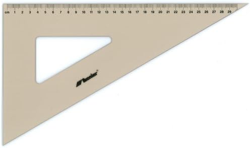 21cm 210mm 60 Degrees Professional Metric Plastic Set Square Triangle - Technical Drawing Drafting Art Craft School Office