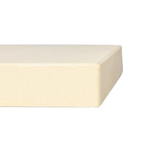 Rustler Pizzastein – eckig – 31,5 x 25,5 x 3 cm + Pizzaschieber (Edelstahl/Holz) - 3