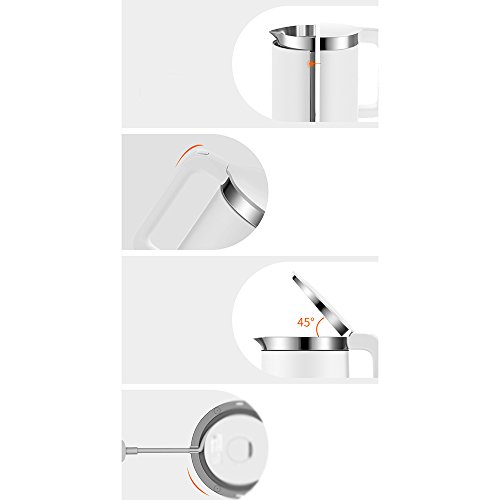 Kettle ZHIRONG Stainless Steel Electric 1.5L 1800W White Automatically Disconnect Power Thermostatic