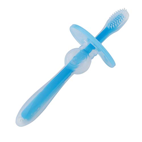 Preisvergleich Produktbild Professionelle Weiche Silikon Infant Baby Safe Biegsamen Beißring Ausbildung Zähne Zahnbürste Neugeborenen Dental Mundpflege Pinsel fghfhfgjdfj