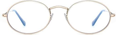 Oval Blue Light Blocking Computer Glasses,Eye Protect Video Eyeglasses Anti Glare Men Women