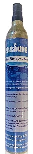 CO2 Alu- Zylinder geeignet für original SodaStream Wassersprudler Crystal, Cool etc. Bis zu 60 Liter Sprudelwasser pro Füllung! Neu und mit CO2 425g. gefüllt!