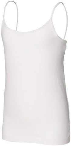 Skinni Minni Girls Long Length Spaghetti Strappy Vest Top (4-6) (White)