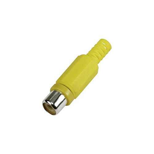 Preisvergleich Produktbild Components Cinch-Steckverbinder Buchse, gerade Polzahl: 2 Gelb 1St.