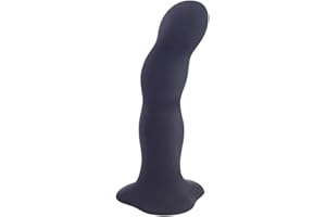 Fun Factory BOUNCER - Dildo con bolas interiores negro de silicona medica