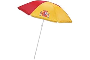 GARGOLA.ES OPERADORES DIGITALES Sombrilla parasol de playa con la bandera de España-grande 155cm de diametro.