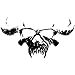 Produktbild DANZIG - White Skull on Clear Background, Officially Licensed Original Artwork, 3.5" x 6" - Sticker DECAL