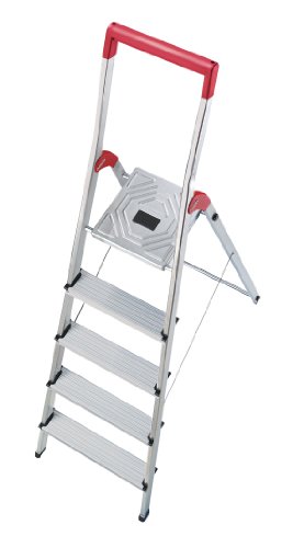 Preisvergleich Produktbild Hailo 8935-001 Alu-Sicherheits-Haushaltsleiter L50 (Alte Ausführung)