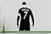 Produktbild Cristiano Ronaldo Portugese Portugal Fußballspieler Wandkunst Aufkleber Bild (29 Cm Breit X 56 Cm Hoch) - Marineblau, 84 cms wide x 140 cms high