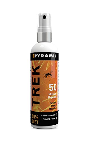 Piramide Trek 50. Massima forza DEET insetti/zanzara repellente DEET spray - 100 ml