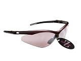 RayZor Professional Lightweight Dark Red UV400 Sports Wrap Golf Sunglasses, With a Smoked Mirrored Anti-Glare Lens