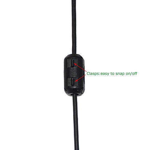 10er-Pack 3mm Durchmesser Schalter auf Ferrit Kern Kette Ringkerndrossel Cord RFI EMI Geräusch unterdrückungs-Filter für USB Audio Video Power Kabel schwarz - 5