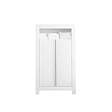 Produktinformationen: - Linke / rechte Schranktür: 1 langer Einlegeboden, 1 lange Kleiderstange - offenes Ablagefach - B/H/T: ca. 108cm x 189cm x 53cm - Bodenfreiheit. ca. 8,5cm - Gewicht: 87 kg