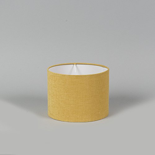 QAZQA Modern Polyester Lampenschirm 20/20/15 Zylinder Mais-gelb , Rund gerade Schirm Pendelleuchte, Schirm Stehleuchte, - 4