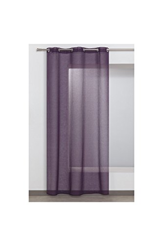 Klassische Gardine Uni 140x240cm Mit ösen 140 X 240 Lila - 2