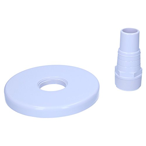 Saugplatte für Skimmer von SL247, zum Anschluss von Bodensaugern inkl. Schlauchtülle für 32/38mm Poolschlauch, passend für Miniskimmer mit einem Durchmesser von ca. 15,5cm - 9