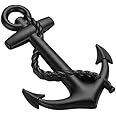 Incognito Anchor Logo Sticker for All Cars, Bikes, Metal (Black)