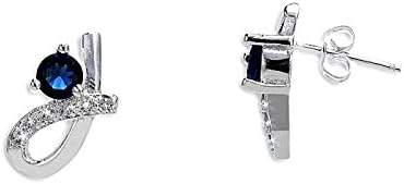 Earrings For Women By Fashionvictime - Silver-Plated-Rhodium Jewel- Zirconia