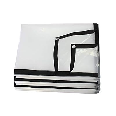 WXF bâche Bâche Transparente de Balcon de fenêtre en Plastique de Tissu de poinçon de Bord de bâche de Pluie imperméable, 120G / M² (Taille : 4x7m)
