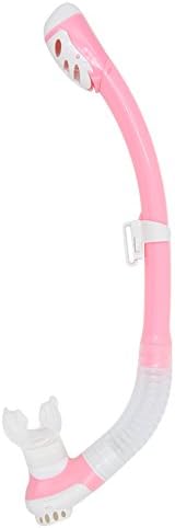 Moobom Unisex Silicone Diving Tube,Snorkel with Silicone Mouthpiece, Swim Snorkel, Ultra Dry Snorkel Ideal for Snorkelling, Apnea and Diving