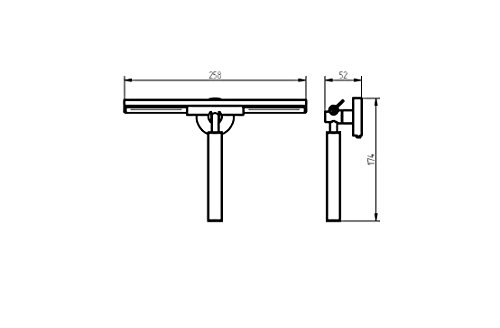 Haceka Kosmos Chrome 1116140, Duschabzieher mit Wandaufhängung - 5
