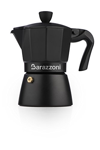 Barazzoni die Espressokocher Deluxe Cafetière, 6 Tassen, Schwarz, 10 x 16.60 x 20.3 cm Barazzoni die Espressokocher Deluxe Cafetière, 6 Tassen, Schwarz, 10 x 16.60 x 20.3 cm Bilder