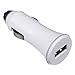 Price comparison product image Branded and New Micro USB in-car Charger for Mobile Devices (x1, White In-Car USB)