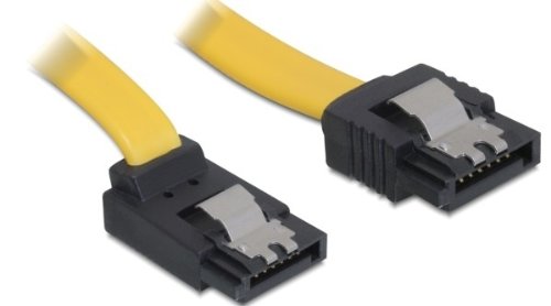 DELOCK Kabel SATA 30cm gelb ob/ge Metall