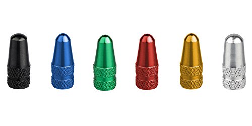 Xunits Ventilkappen Fahrrad – Presta / Französisch Alu eloxiert in verschiedenen Farben 5 Stck. - 2