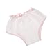 Produktbild P Prettyia Miniatur Unterwäsche Unterhosen Slip aus Tuch Für 43 cm Babypuppen - Weiß + Rosa, B