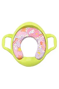 PEEP PEEP Cushioned Potty Seat, Toilet Seat with Handle for Kids (Yellow)
