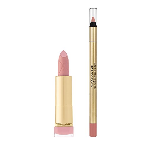 Max Factor Colour Elixir Lipstick 725 Simply Nude plus gratis Lip Liner 02 Pink Petal, 1er Pack (1 x 2 Stück)