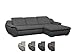 Produktbild Cavadore Ecksofa Claanc mit großem Longchair und Bettfunktion / Dunkelgraues Eck-Sofa mit ausziehbarem Bett und großer Liegefläche / Praktische Kopfteilverstellung / 277x77x177 cm (BxHxT) / Dunkelgrau