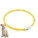 Produktbild AGM LED-Halsband für Hunde, wiederaufladbar, USB-Leuchthalsband für Hunde gelb