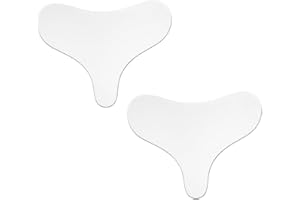 HQRKOTM 2 Pezzi Imbottitura per Petto Patch in Silicone Riutilizzabili a Forma T Leviga la Tua Pelle Previene l'Invecchiamento della Pelle per Donne e Ragazze
