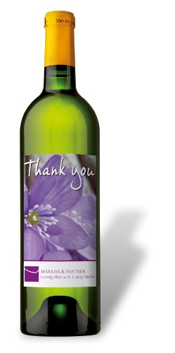 Sigel DE160 Flaschenetiketten, 20 Stück, hochweiß, für Ink (A4 Papier, hochglänzend, 80 x 120 mm) - 6