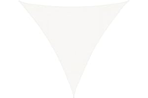 vidaXL Toldo Parasol Lona Protector Solar Sombra de Patio Jardín Terraza Balcón Parque Infantil Exterior de Vela Blanco HDPE 160 g/m² 4x4x4 m