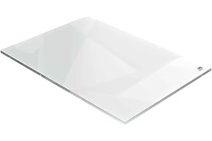 Nobo Pizarra Blanca de Escritorio, Tamaño A4, Borrado en Seco, Tablero de Notas Sin Marco, Oficina y Hogar, Incluye Rotulador, Transparente, 210 x 297 mm, 1915611