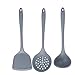 Produktbild Sbjid Kochzubehör Silikonspatel 3-Teiliges Set Aus Hochtemperaturbeständigem Haushaltsgeschirrset, Grau