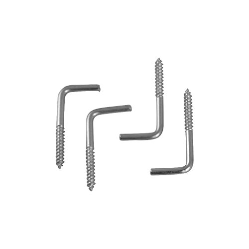 Vitragestangen ausziehbar mit Schraubhaken oder Selbstklebehaken, Gardinenstange Vorhangstange, Auswahl: weiß – perlweiß in 80 – 120 cm + + 4 Selbstklebehaken - 4
