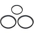 esybuy Jar gaskets Suitable for "PANASONIC/National PANASONIC" Mixer Jars"1Small(9.8cm)+2Big(12.6cm)" (3 Units, Black)