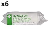 HypaCover Sterile Dressing Bandage - Medium 12 x 12cm (Pack of 6)