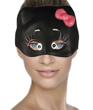 COM-FOUR® Katzen Maske „Black Kitty“ Karneval Fasching – 2 Stück - 2